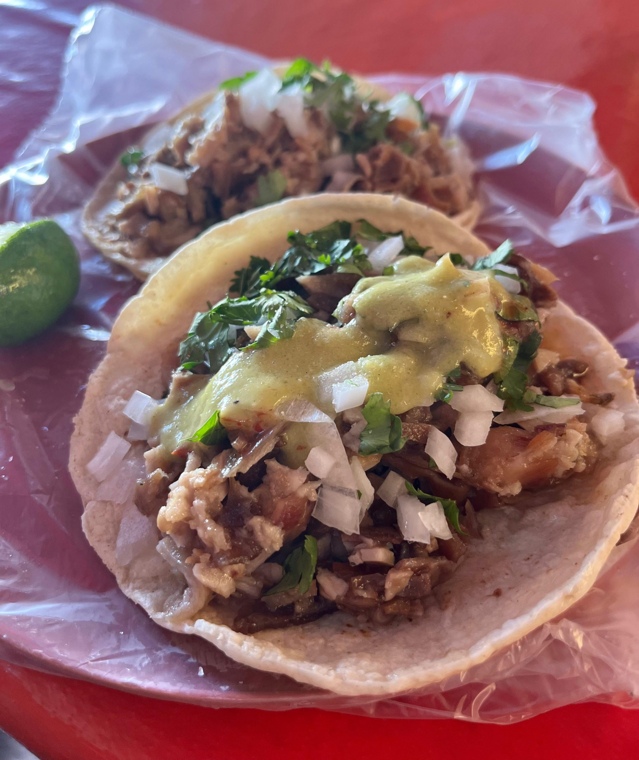 Tacos Buceados al Comal