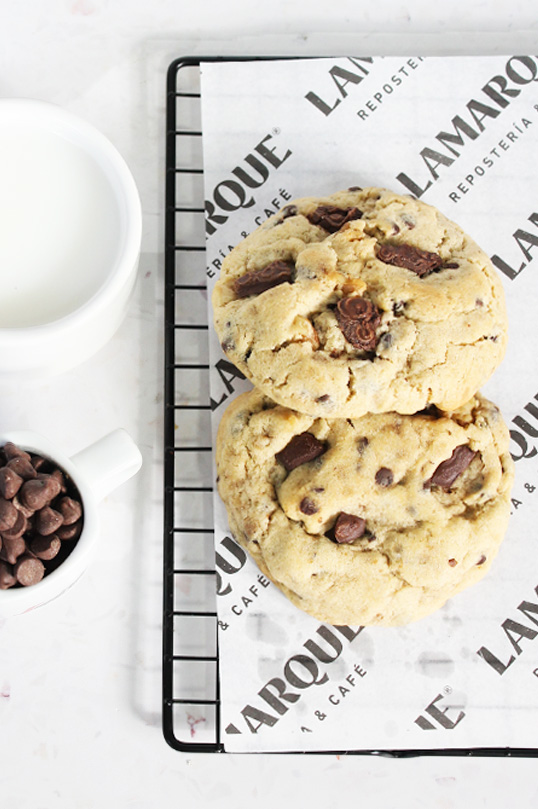 Galleta con chispas de chocolate